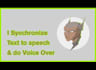 do voice over and synchronize text to speech in eng and ger