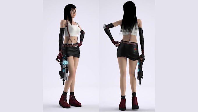 do 3d hi poly and low poly character modelling