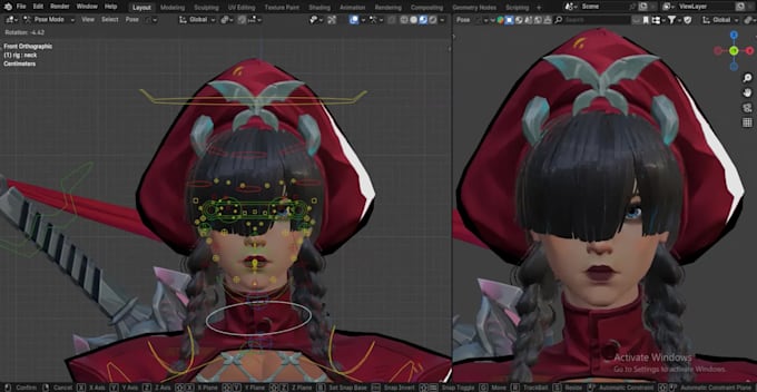 do professional 3d character rigging in blender and maya