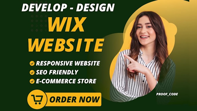 do wix website design or wix ecommerce website, wix online store