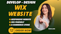 do wix website design or wix ecommerce website, wix online store