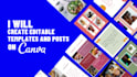 design canva templates for social media posts, ads, carousel