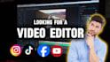 do video editing for youtube video
