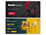 design website banner, header, ads and any custom banner