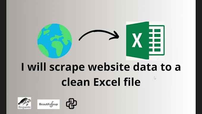do web scraping and extract data to excel