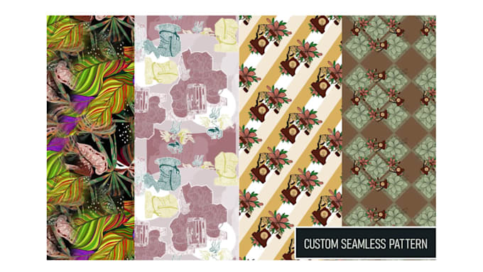 design custom seamless textile and surface patterns