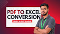 convert PDF to excel, clean data, and format your spreadsheet