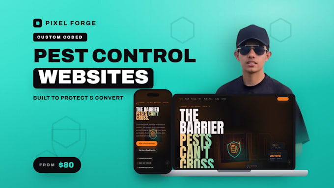 design a high converting pest control business website