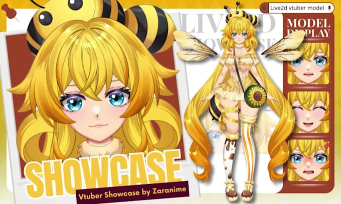 design and rigging custom live2d vtuber model