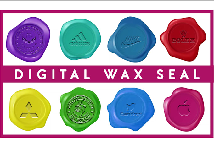 design wax seal, leather stamp, digital seal, stamp design