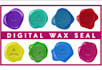 design wax seal, leather stamp, digital seal, stamp design