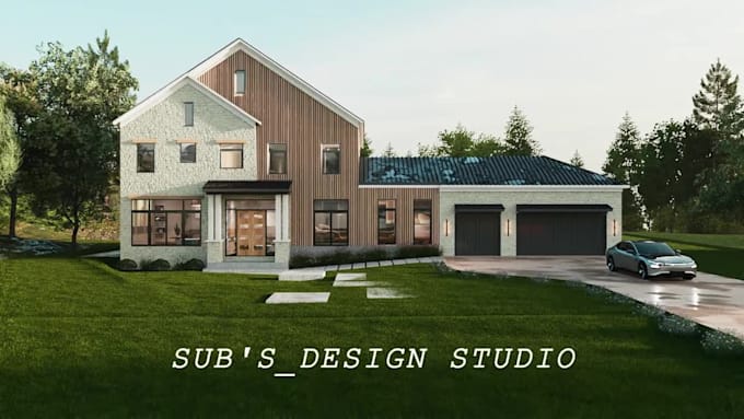 do interior and exterior design, 3d rendering walkthrough by sketchup,d5 render