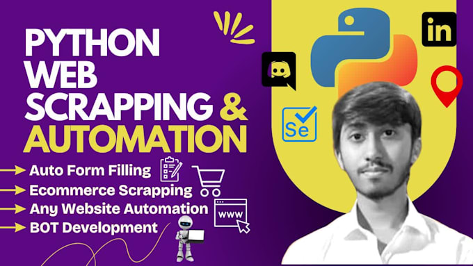 perform web scraping, data scraping, data mining with python