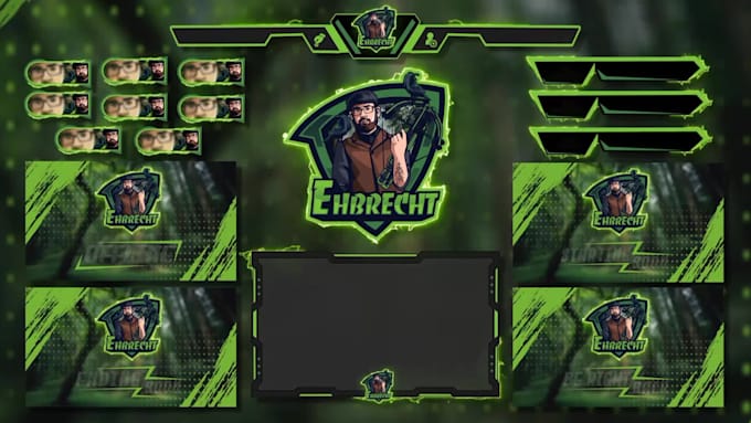 craft unique twitch logo stream overlays screens and panels