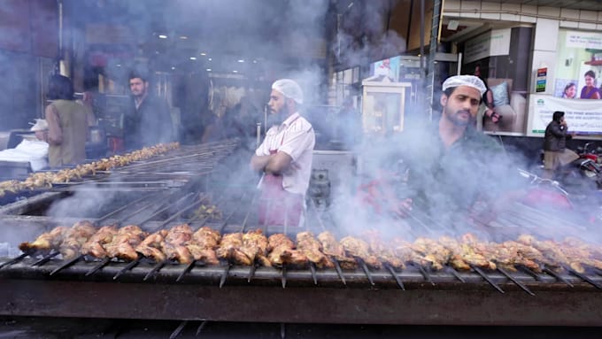 record 4k pakistani street food video