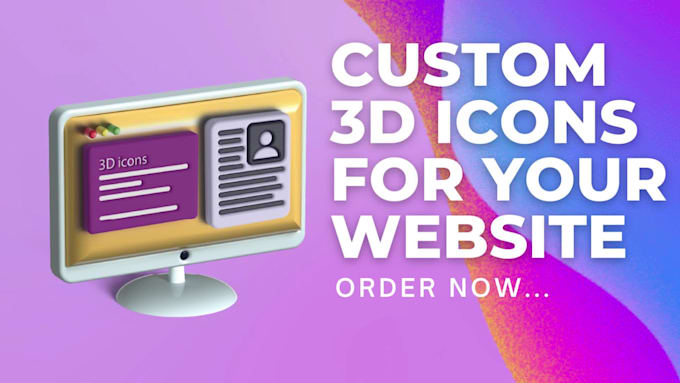create custom unique 3d icons for your websites and apps