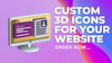create custom unique 3d icons for your websites and apps