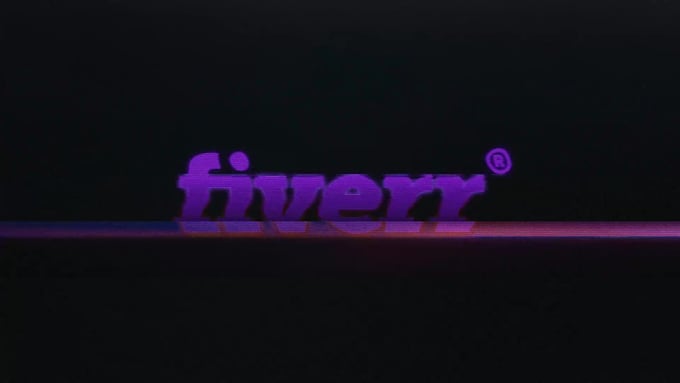 create glitch logo reveal intro in 24 hours
