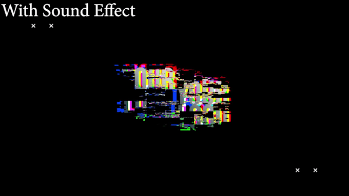 create this stinger glitch transition for videos or streaming