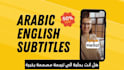 translate and create subtitles to video in arabic or english