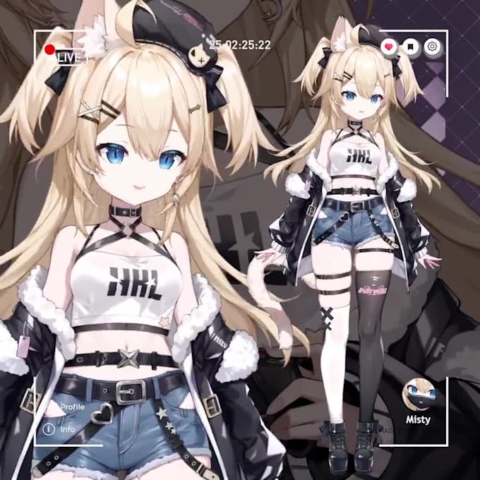 design live2d avatar 3d streaming avatar vtuber live2d character live2d rigging