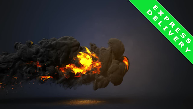 create custom fire explosion intro