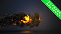 create custom fire explosion intro