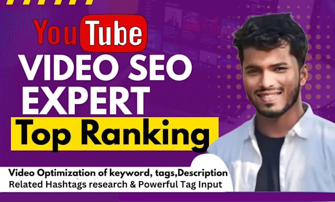 be youtube channel growth manager for video SEO and optimize