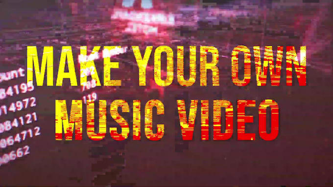 make unique conceptual footage music video