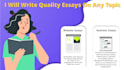 write quality essays on any topic
