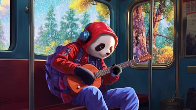 make best lofi art and 2d loop gif animation