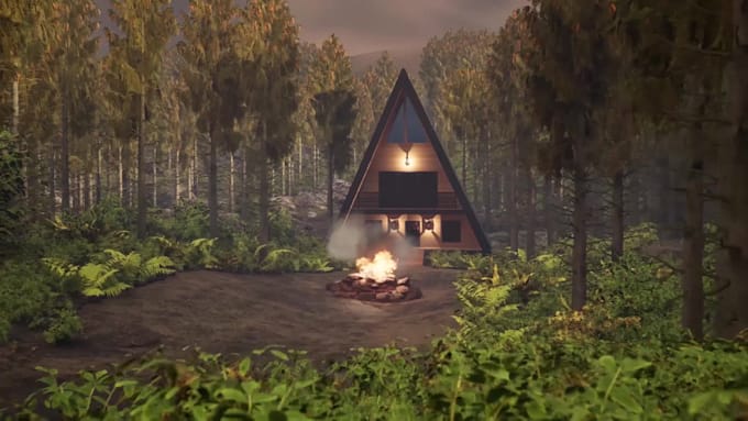 create 3d game environment, level design in unreal engine