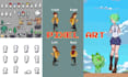 2d 8bit 16bit 32 bit 64bit, pixel art character background assets and animation