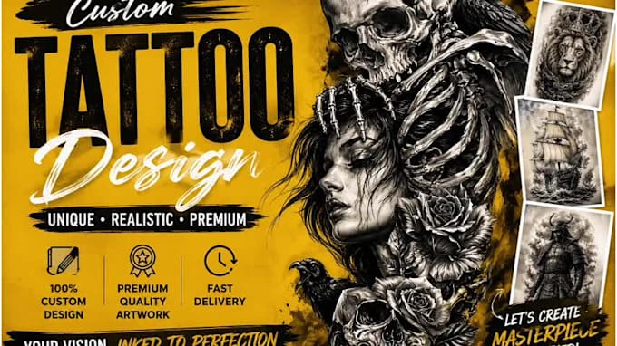 design a unique custom tattoo design