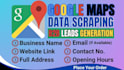 do google maps scraping, data scraping, b2b lead generation service