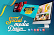 design social media posts, youtube thumbnail nft banner and instagram posts