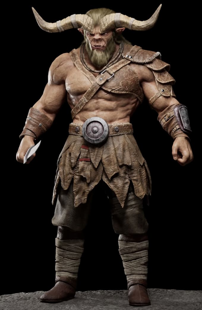 professionally create realistic 3d characters and creatures for you