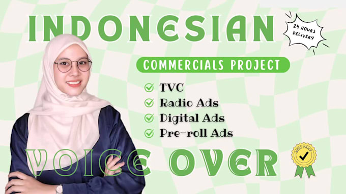 record indonesian voice over for commercials