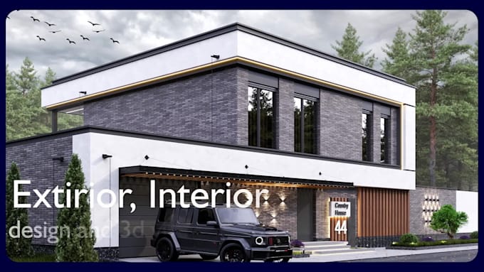 Exterior, interior design and 3d visualization by Imomboy_arch | Fiverr