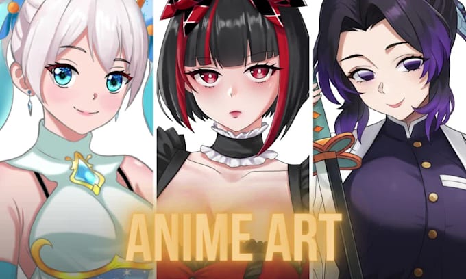 draw profile picture, anime art illustration, original character, fanart