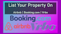 list your property on airbnb booking com and vrbo