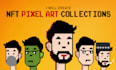 create randomly generated nft collection and pixel art