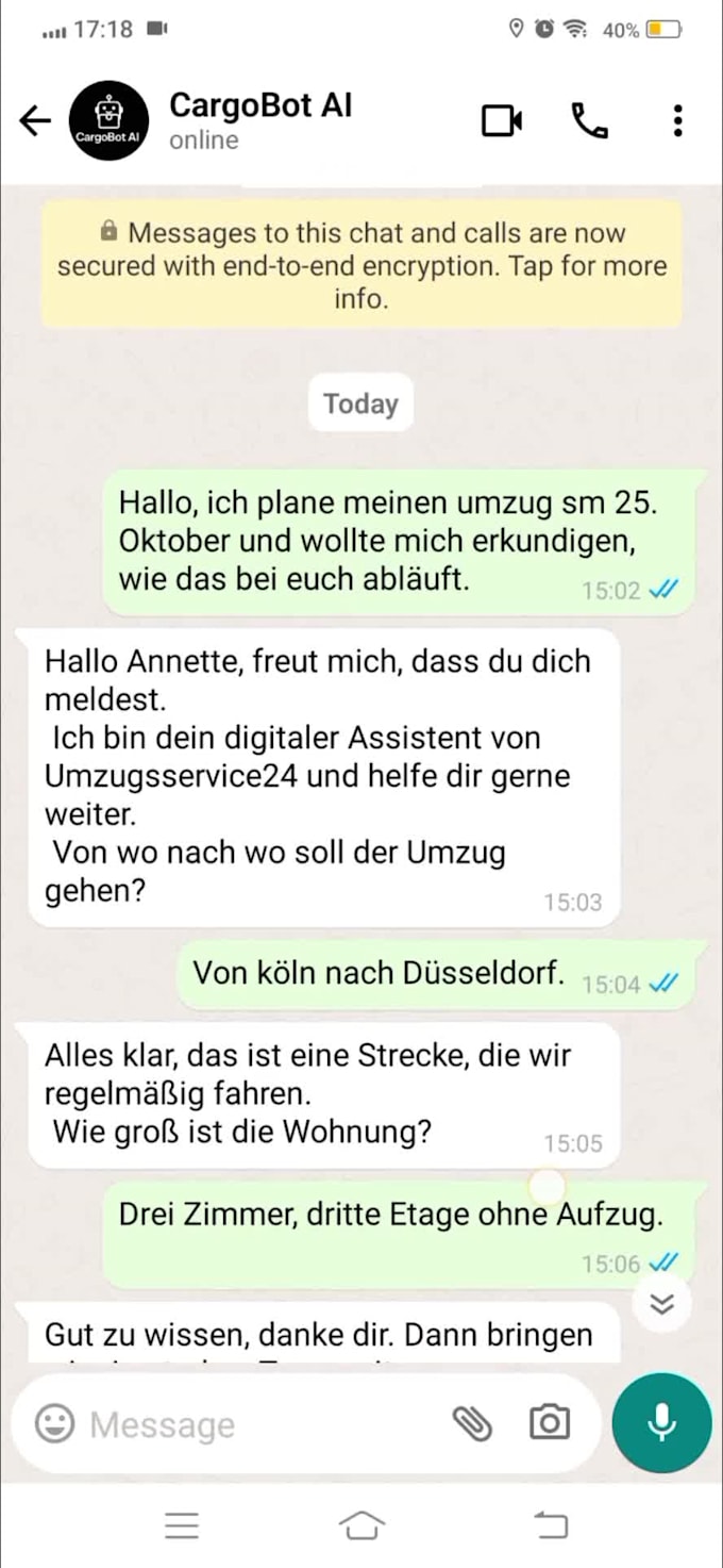 create whatsapp conversation video