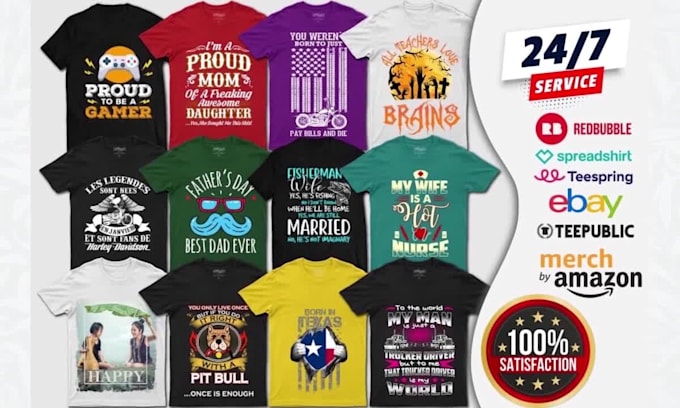 create custom graphic t shirt design for you