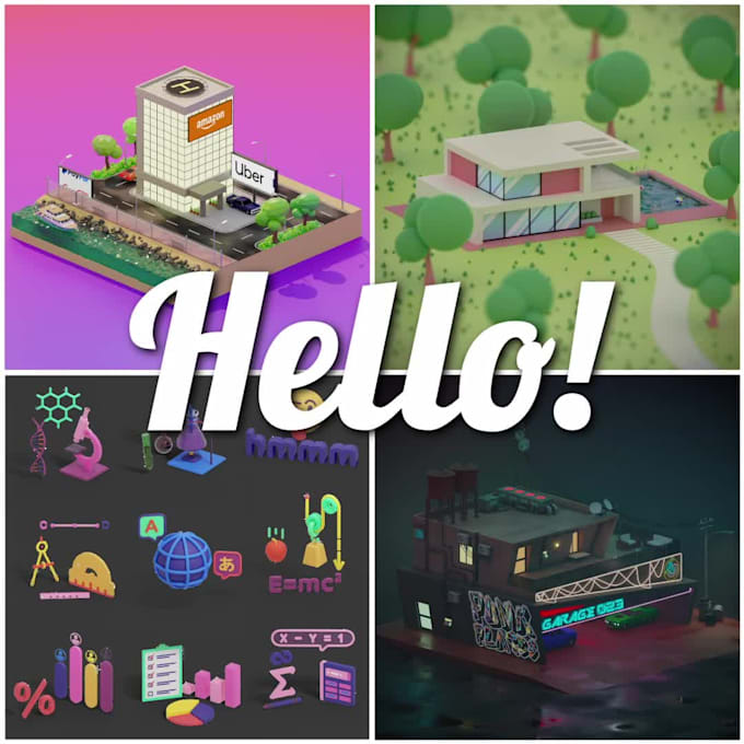 make awesome 3d illustrations
