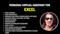 do excel data typing, data cleaning and data formatting