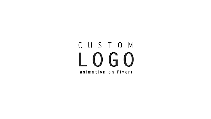 create a unique, stylish and custom logo animation fast