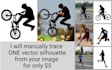 create vector silhouette from your photo vector