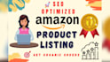 write optimized amazon listing and product SEO description
