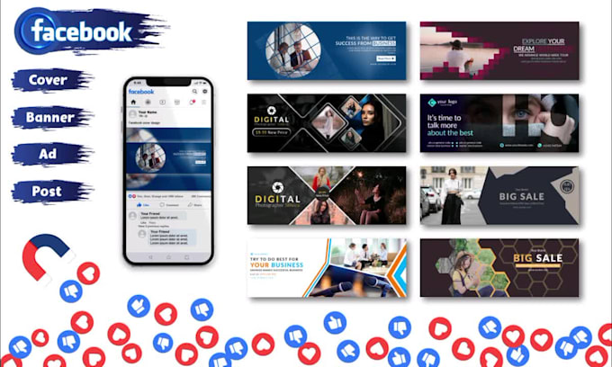 Do impressive facebook cover, banner, ad or poster designs by Azmain17 ...
